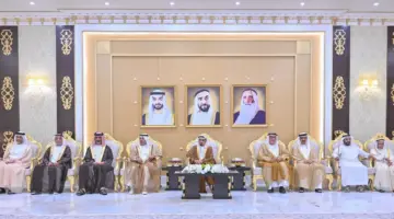 حاكم عجمان وولي عهده يواصلان استقبال المهنئين بعيد الأضحى المبارك