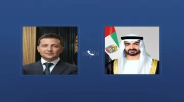 خلال اتصال بمحمد بن زايد.. زيلينسكي يدين الاعتداءات الإيرانية الإرهابية على الإمارات