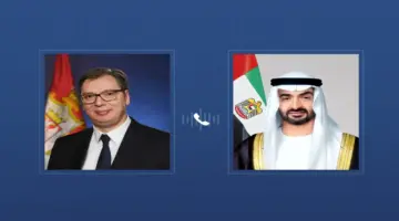 رئيس الدولة يتلقى اتصالاً هاتفياً من الرئيس الصربي بحثا خلاله تعزيز التعاون بين البلدين في إطار شراكتهما الإستراتيجية الشاملة والتطورات الإقليمية