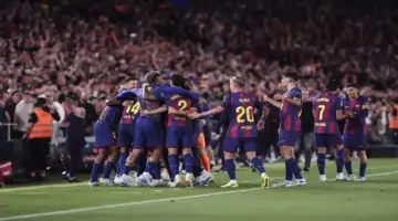 كم مرة فاز برشلونة بلقب الدوري الإسباني؟