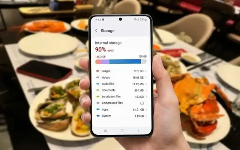 ما الذي يشغل 95% من ذاكرة هاتف أندرويد؟