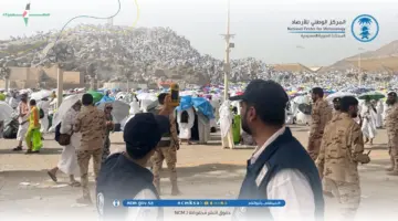 مركز الرصد الميداني يراقب عناصر الطقس في مشعر عرفات لتقييم تأثير مشاريع خفض درجات الحرارة