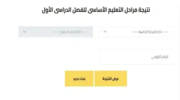 نتيجة الصف الأول الإعدادي برقم الجلوس والاسم 2026