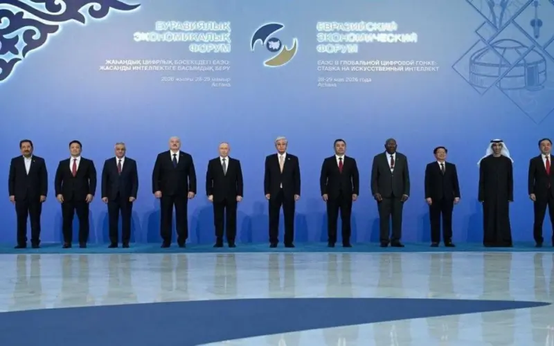 نيابةً عن رئيس الدولة.. ثاني الزيودي يشارك في منتدى أوراسيا الاقتصادي 2026 في كازاخستان