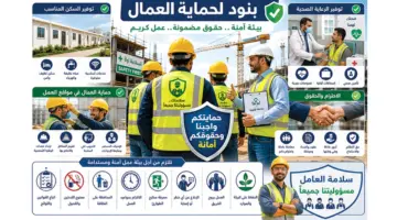 11 التزاماً لضمان سلامة العمال.. أبرزها توفير السكن الملائم