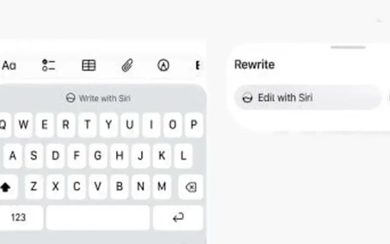 iOS 27 التجريبي يضم ميزة “الكتابة باستخدام Siri”.. أدوات كتابة ذكية من أبل
