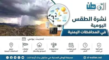 أخبار محلية – توقعات الطقس نهاراً وليلاً بالسواحل والصحاري والمرتفعات الجبلية باليمن