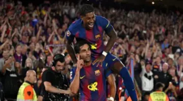 برشلونة يضرب ريال مدريد بثنائية ويتوج رسميا بلقب الدوري الإسباني.. فيديو