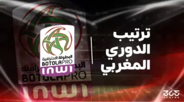 ترتيب الدوري المغربي بعد نهاية مباريات