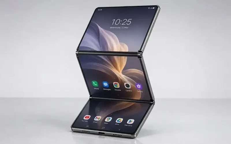 تعمل شركة هواوي على تطوير هاتف ثلاثي الطي عمودي يشبه هاتف Galaxy Z Flip.