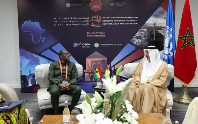 غباش ورئيس برلمان غانا يبحثان تعزيز العلاقات