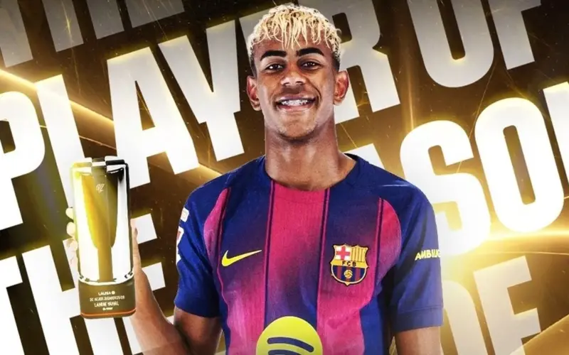 لامين جمال يتوج بجائزة أفضل لاعب في الدوري الإسباني