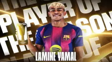 لامين يامال يفوز بجائزة أفضل لاعب في الدوري الإسباني