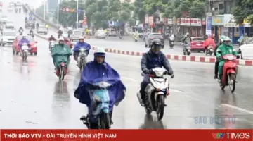من المتوقع حدوث عواصف رعدية في شمال فيتنام، والمرتفعات الوسطى، وجنوب فيتنام، حيث ستشهد بعض المناطق هطول أمطار تزيد عن 130 ملم.