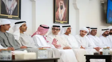 منصور بن زايد يعزي في وفاة محمود أحمد القيسية