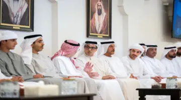 منصور بن زايد يعزي في وفاة محمود أحمد القيسية