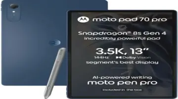 موتورولا تكشف عن Moto Pad 70 Pro بمعالج Snapdragon 8s Gen 4 وبطارية ضخمة – 25H