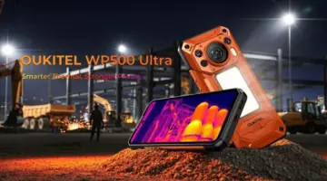 هاتف Oukitel WP500 Ultra متين يتميز بكاميرا حرارية ومفتاح إيقاف للميكروفون والكاميرات – 25H