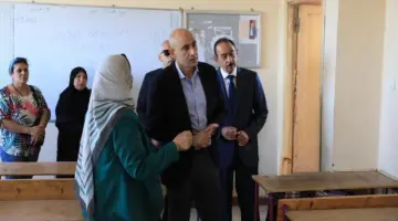 وزير التعليم يزور مدرسة الروافع بعد الأحداث التي شهدتها