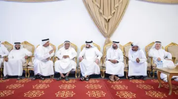 أحمد بن محمد يُقدّم واجب العزاء في شهيد الوطن عيسى البلوشي
