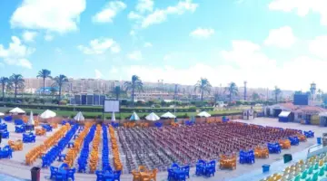 ستاد الإسكندرية يستقبل الجماهير لمتابعة مباراة مصر وأستراليا بالمونديال
