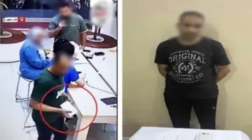 ضبط لص سرق هاتفًا محمولًا بأسلوب المغافلة من محل بمدينة نصر